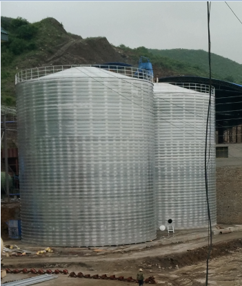 巩留粮食钢板仓的安装全过程不用热焊接